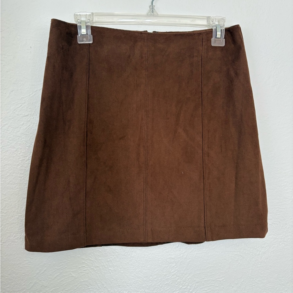 NWT Abercrombie & Fitch Brown Suede Mini Skirt